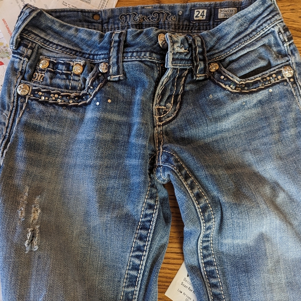 Miss me Jean's Boot cut size 24 long